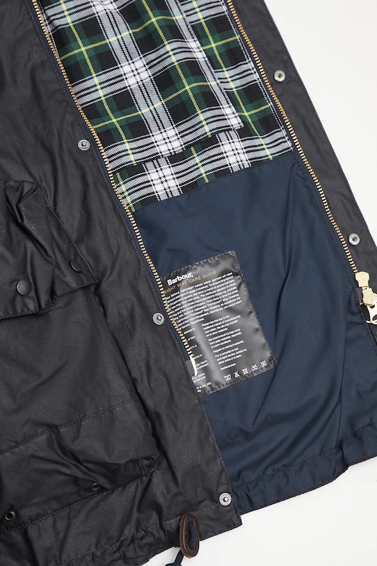 Barbour geacă Barbour Modified Durham Wax Jacket MWX2448 bleumarin