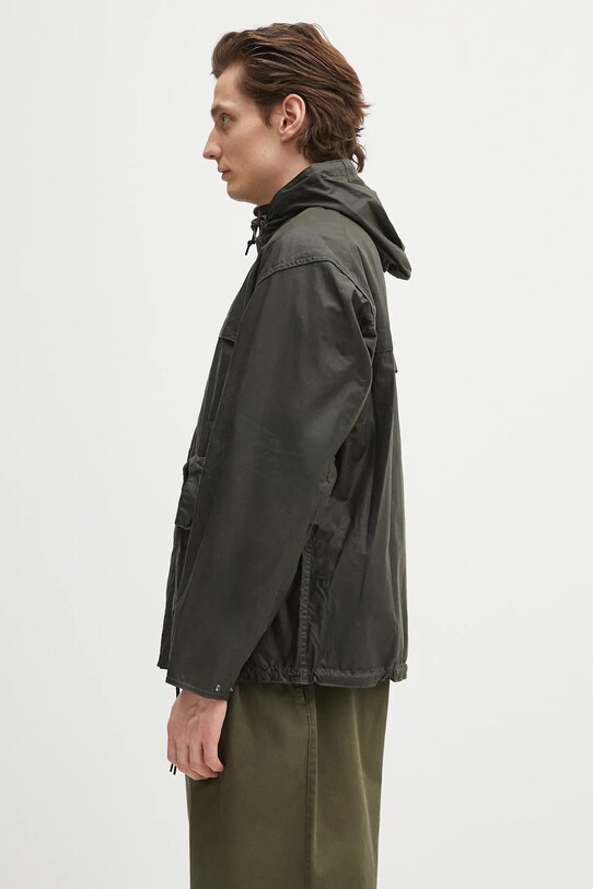 Barbour kurtka Barbour Modified Durham Wax Jacket MWX2448 zielony SS25