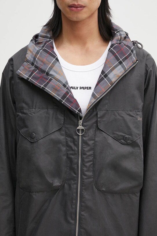 Barbour geacă Barbour Utility Sapper Wax Jacket gri MWX2445