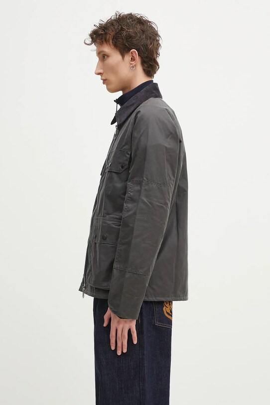 Barbour geaca Barbour Re-Engineered Short Bedale Wax Jacket MWX2446 gri SS25