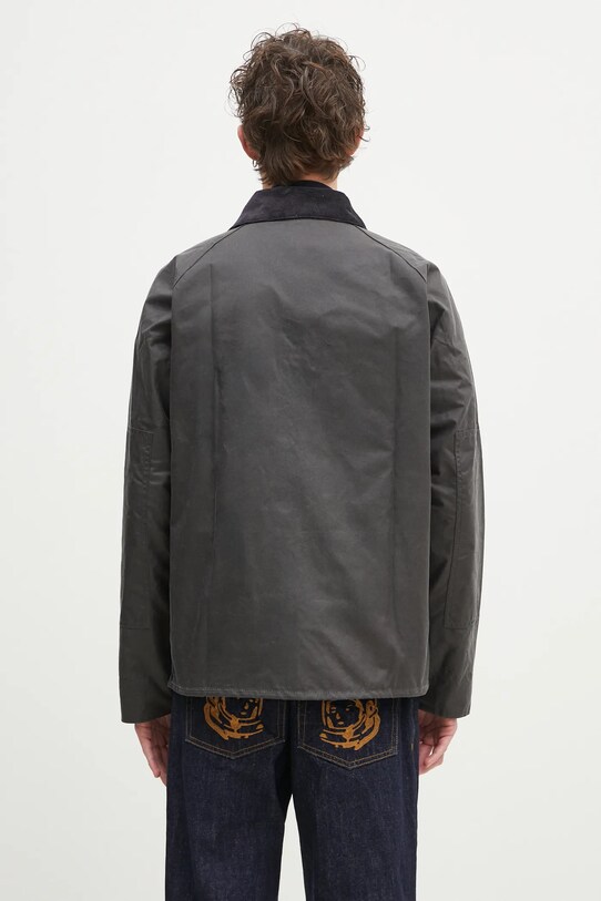 Îmbrăcăminte Barbour geaca Barbour Re-Engineered Short Bedale Wax Jacket MWX2446 gri