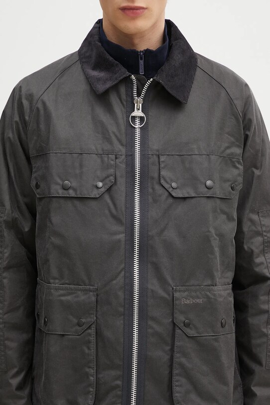 Barbour geaca Barbour Re-Engineered Short Bedale Wax Jacket gri MWX2446