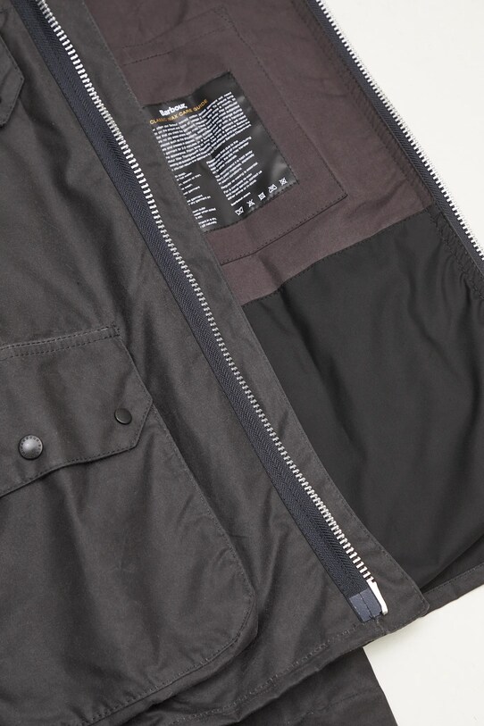 Barbour geaca Barbour Re-Engineered Short Bedale Wax Jacket MWX2446 gri