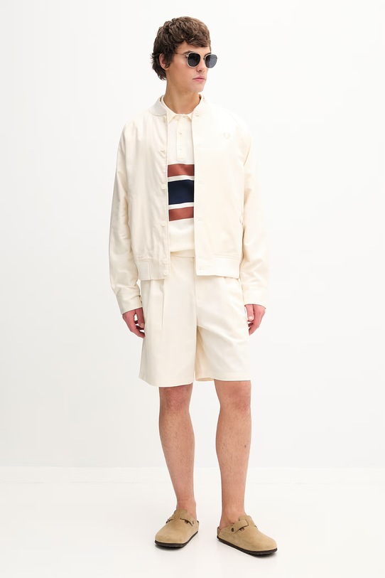 Fred Perry kurtka bomber J9032.560 beżowy SS25