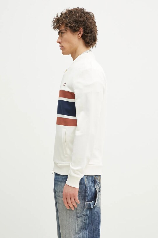 Pamučna dukserica Fred Perry J9047.760 bež SS25