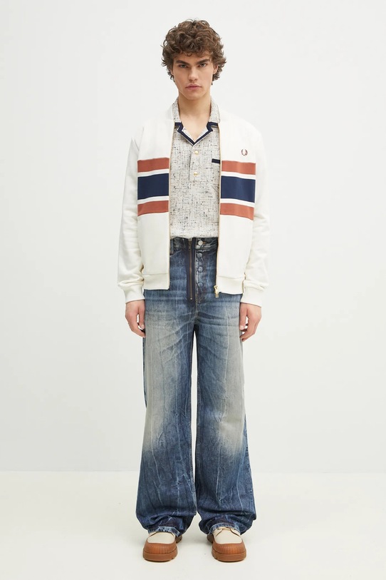 Fred Perry cotton sweatshirt J9047.760 beige