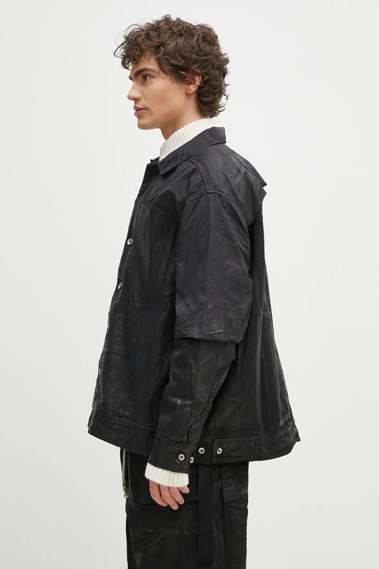 Jakna Rick Owens Jumbo Worker DU01E3761.COMW1 crna SS25