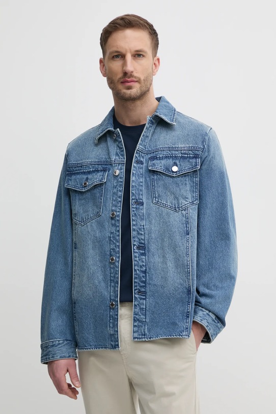 Michael Kors geaca jeans necaptusit albastru CR5900PFAU