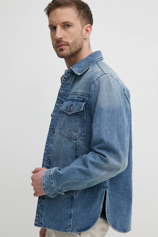 Michael Kors geaca jeans albastru CR5900PFAU