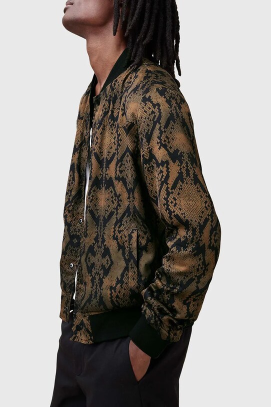 Obojstranná bunda bomber AllSaints SOUNDVIEW M006OC čierna