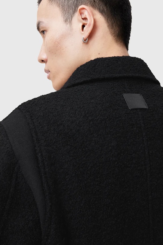 AllSaints jacheta bomber din lana AMBAUM M008OC negru