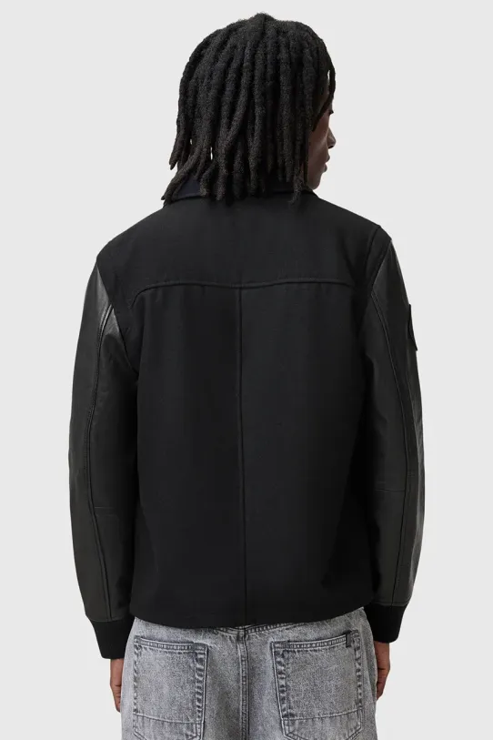 AllSaints kurtka bomber WARRENTON M011LC czarny