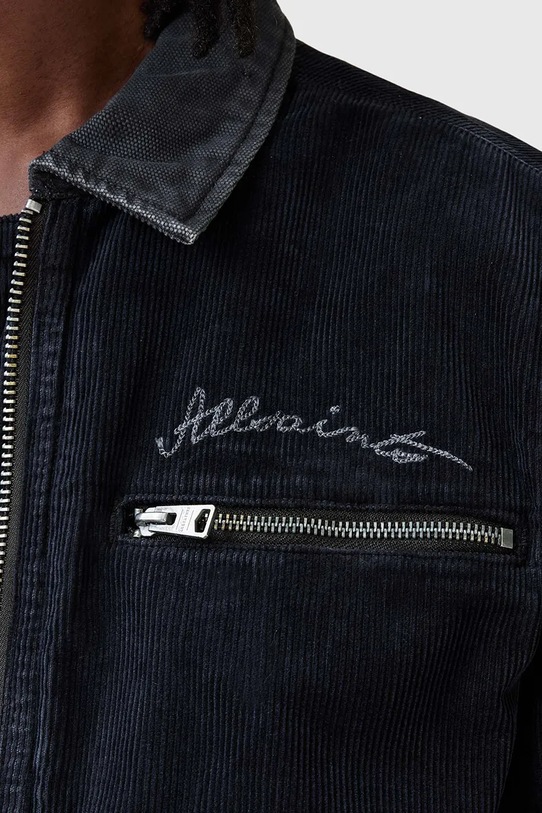 Odzież AllSaints kurtka sztruksowa ROTHWELL M016OC granatowy