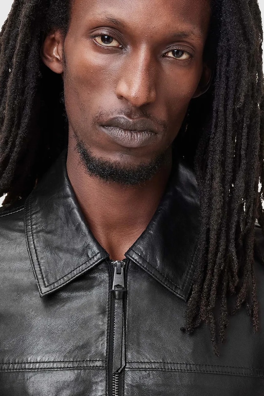Кожаная куртка AllSaints GEN M017LC чёрный SS25