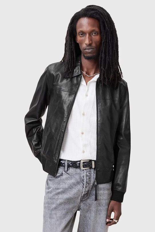 Кожаная куртка AllSaints GEN M017LC чёрный