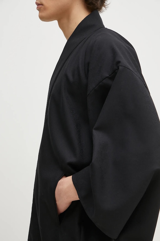 Vlnené sako Needles Haori QV092 čierna