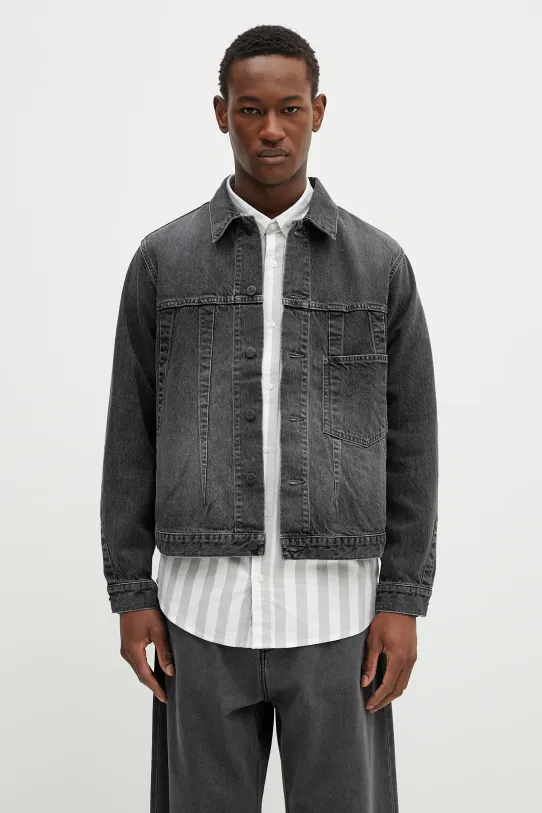 Джинсова куртка Needles Darts Jean без капюшона чорний QV160