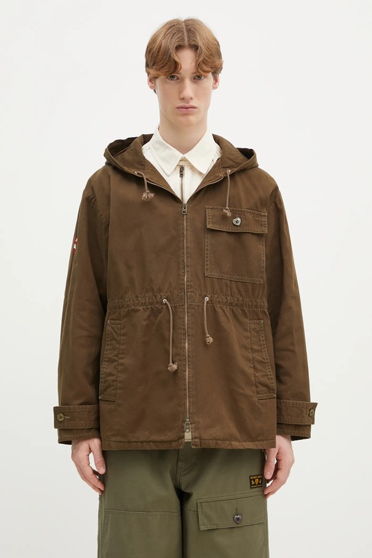 Bunda Human Made Mountain Parka prechodné zelená HM29JK025