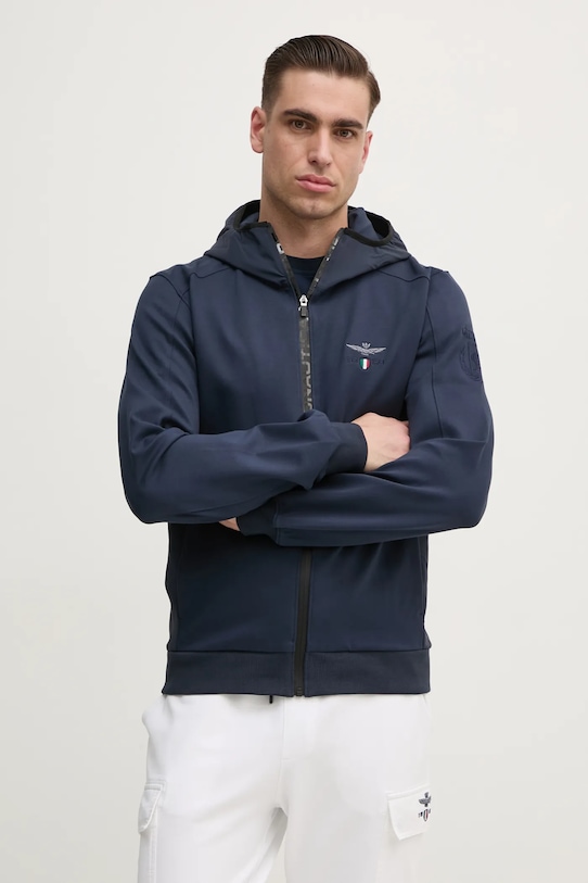 Mikina Aeronautica Militare s kapucňou tmavomodrá AF497F559