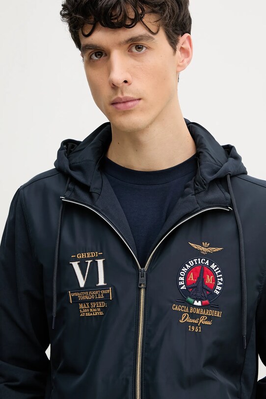 Aeronautica Militare geaca AF500F459 bleumarin