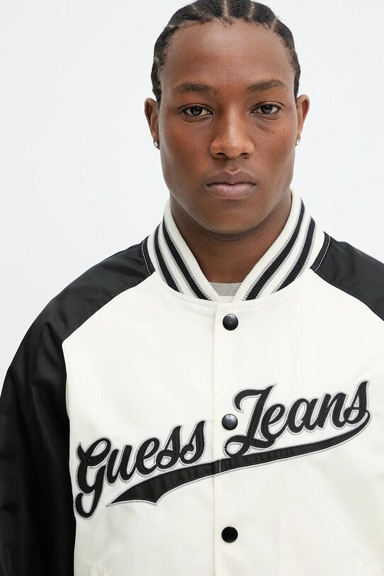 Куртка-бомбер Guess Jeans бежевый M5GL32.WHAA2