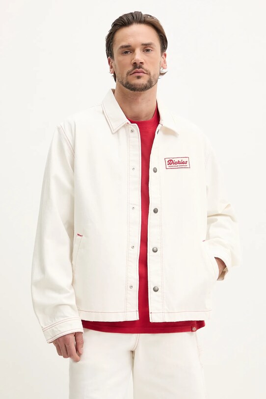 Džínová bunda Dickies bez kapuce béžová DK0A4Z76C481