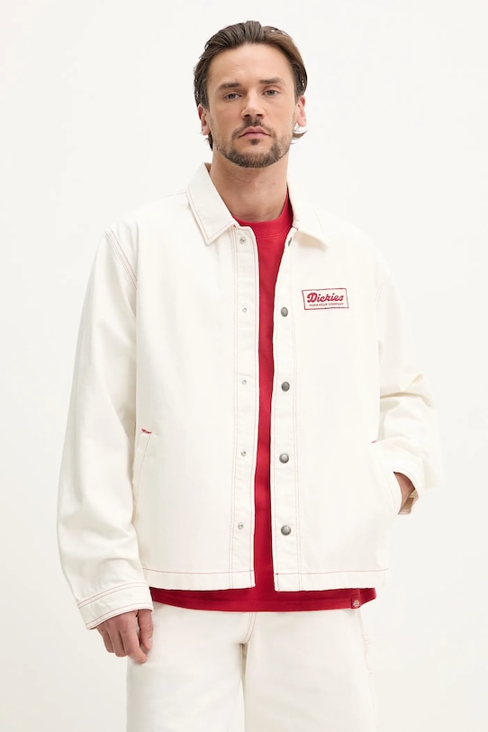 Džínová bunda Dickies bez kapuce béžová DK0A4Z76C481