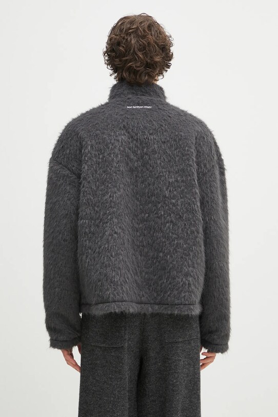 Одежда Куртка MKI MIYUKI ZOKU Faux Alpaca Track Jacket FAUX.ALPACA.TRACK.CH серый