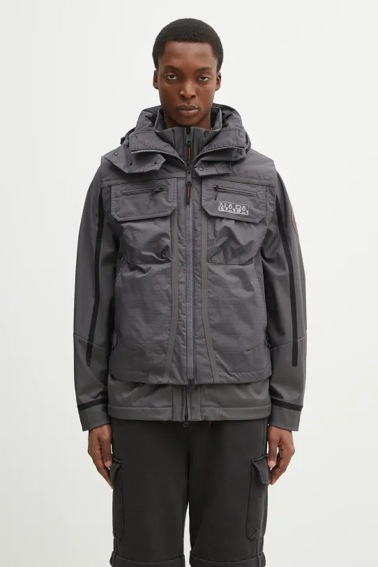 Bunda Napapijri A-Tusco nezateplené šedá NP0A4INCH981