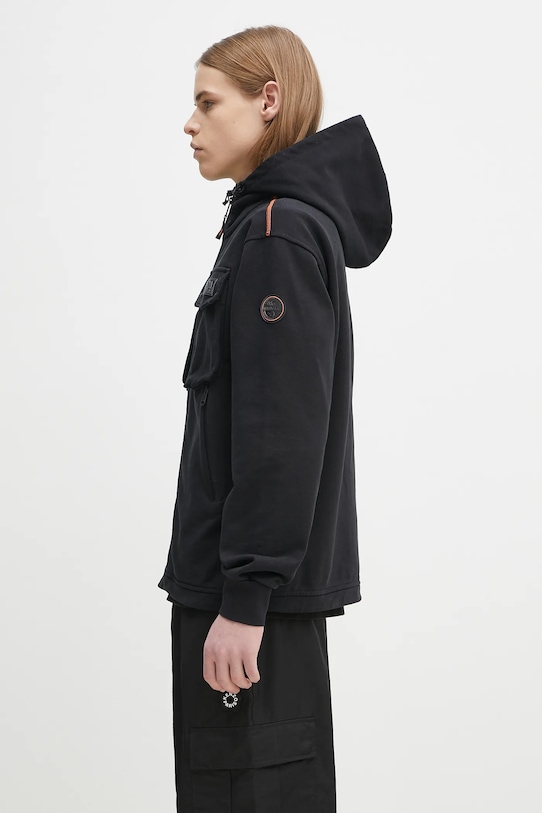 Pamučna dukserica Napapijri B-Rivalto NP0A4ICG9411 crna SS25