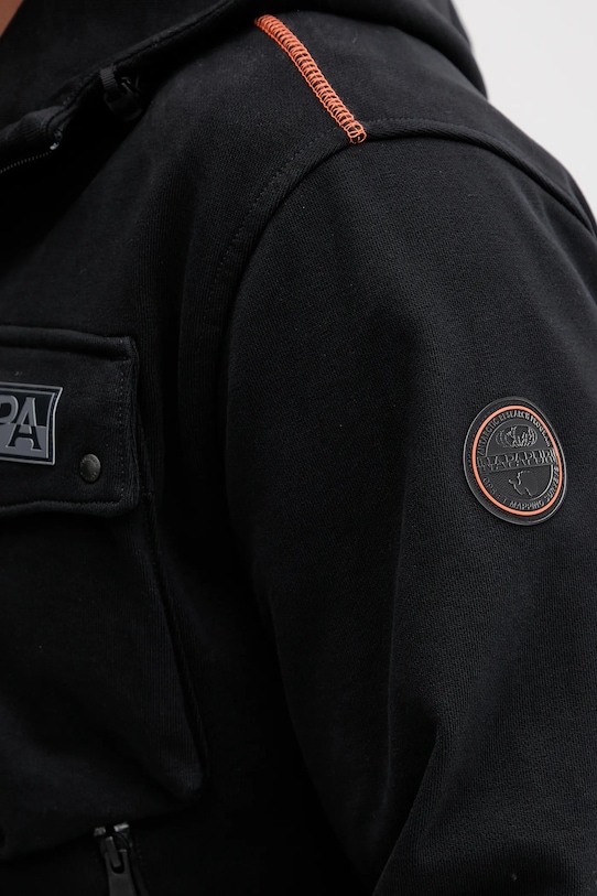 Napapijri bluza bawełniana B-Rivalto NP0A4ICG9411 czarny