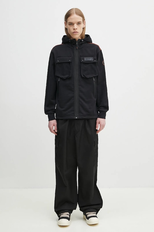 Pamučna dukserica Napapijri B-Rivalto NP0A4ICG9411 crna