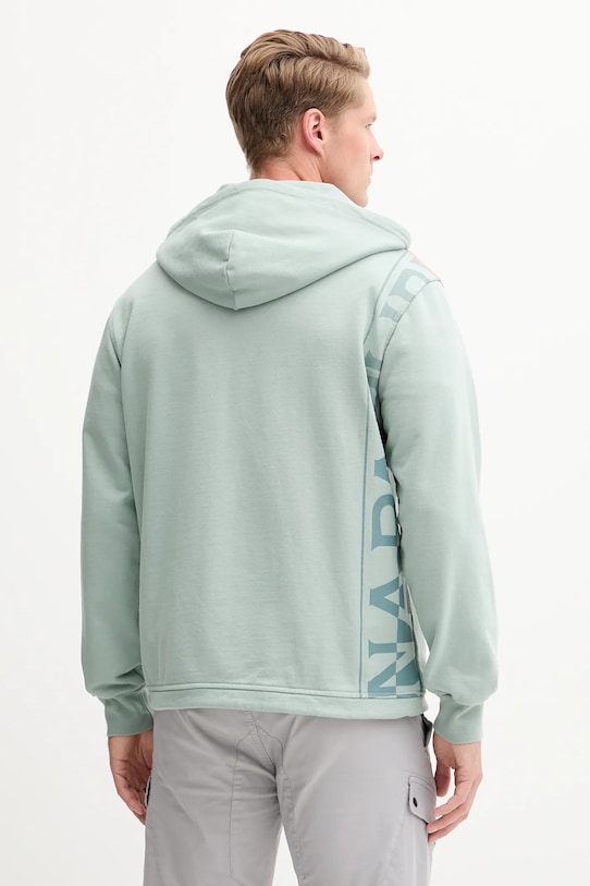 Odzież Napapijri bluza bawełniana B-Rivalto NP0A4ICGG1X1 zielony