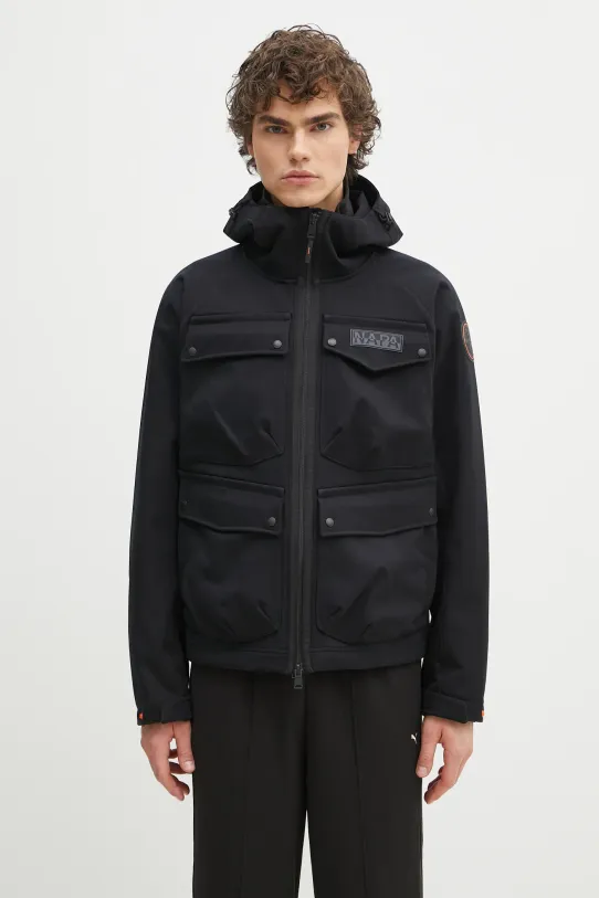 Μπουφάν Napapijri A-Rivalto χωρίς μόνωση μαύρο NP0A4ICP9411