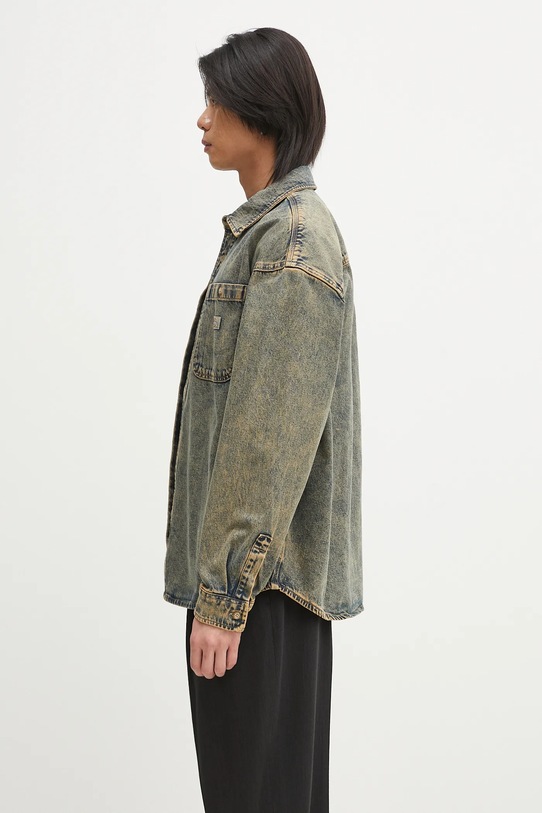 Джинсова куртка Dickies Houston Ls Shirt Yellow Fade Indigo DK0A4YF5K581 темно-синій SS25