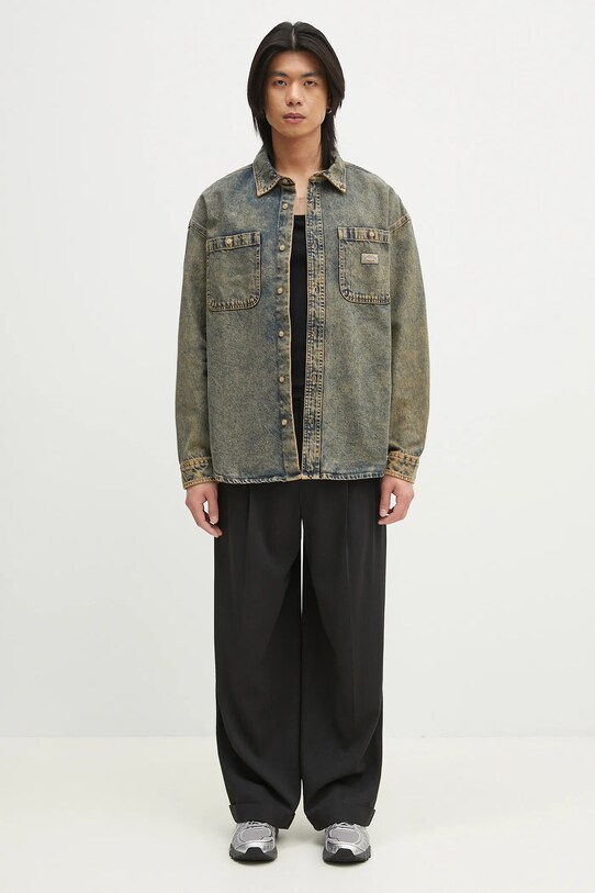Traper jakna Dickies Houston Ls Shirt Yellow Fade Indigo DK0A4YF5K581