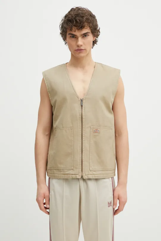 Безрукавка из хлопка Dickies Duck Canvas Summer Vest Sw Desert Sand остальные бежевый DK0A4YQKF021