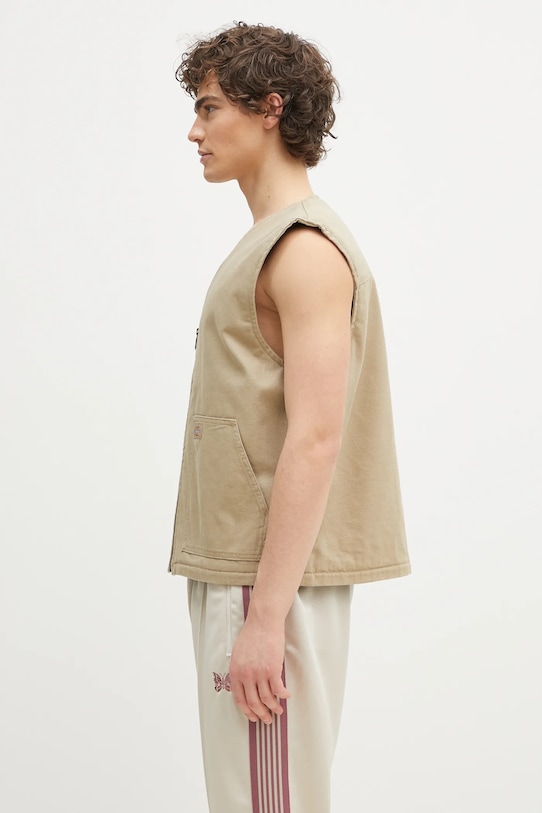 Безрукавка из хлопка Dickies Duck Canvas Summer Vest Sw Desert Sand DK0A4YQKF021 бежевый SS25
