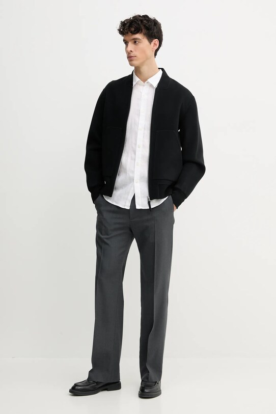 MACKAGE jacheta bomber din lana EMILIO.W negru SS25