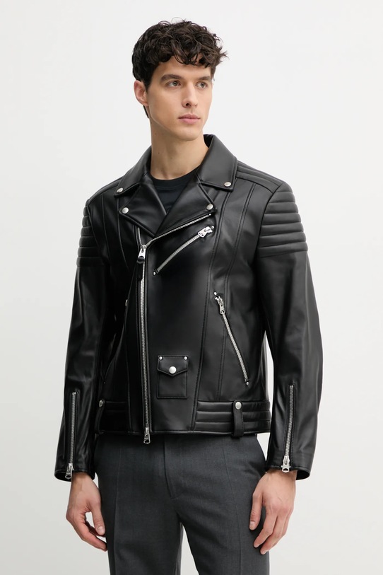 Кожаная куртка MACKAGE с подкладкой чёрный KENNETH