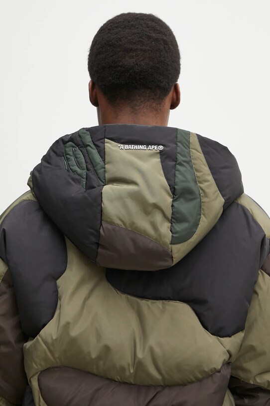 Куртка A Bathing Ape 1St Camo Nylon Down 1K80144304 зелений