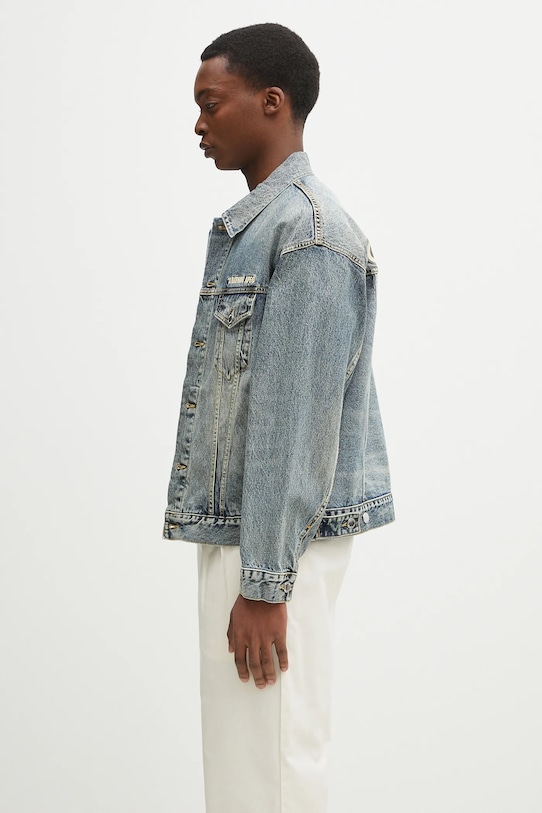 Бавовняна джинсова куртка A Bathing Ape Distressed 13Oz Denim Trucker 1K80140308 блакитний SS25