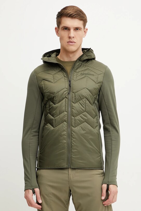 Αθλητικό μπουφάν Peak Performance Elevate Liner άλλο πράσινο G80164