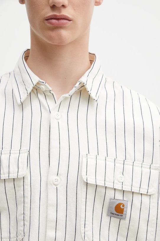 Carhartt WIP cotton shirt jacket Hendry Shirt Jac beige I034827.2RM02