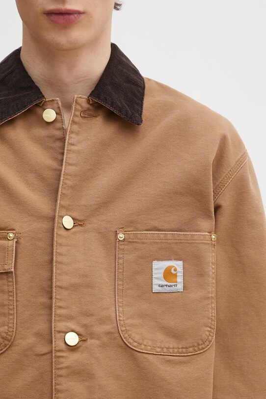 Памучно яке Carhartt WIP OG Chore Coat кафяв I035281.00S3K
