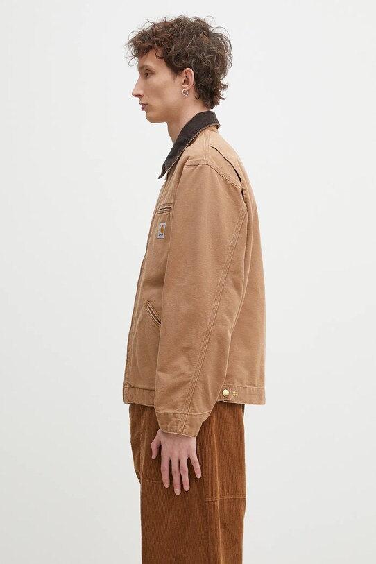 Бавовняна куртка Carhartt WIP OG Detroit Jacket I035280.00S3K коричневий SS25