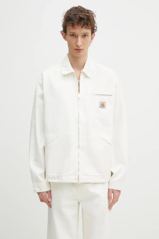 Carhartt WIP giacca in cotone OG Detroit Jacket non isolato beige I035280.0DJ3K