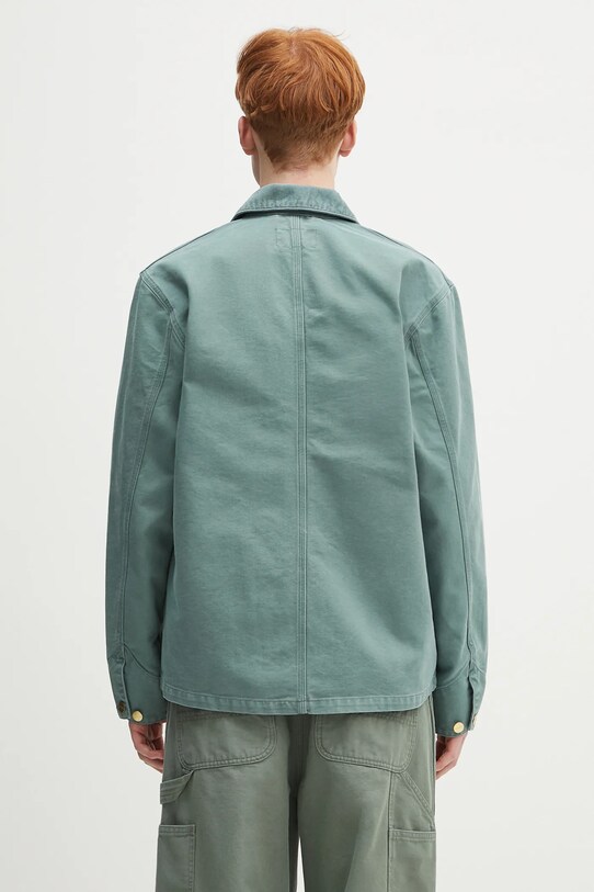 Abbigliamento Carhartt WIP giacca-camicia di cotone Michigan Coat I034787.2R84O verde
