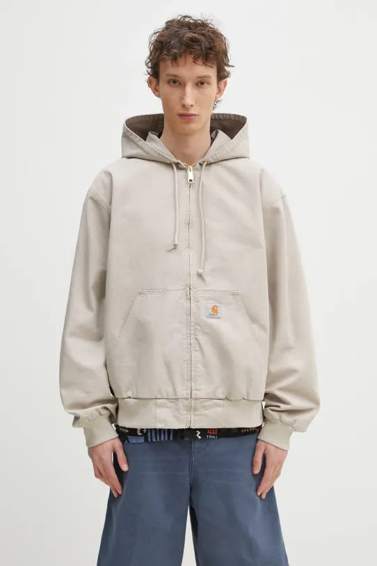 Bavlnená bunda Carhartt WIP OG Active Jacket prechodné béžová I034820.2OR4O