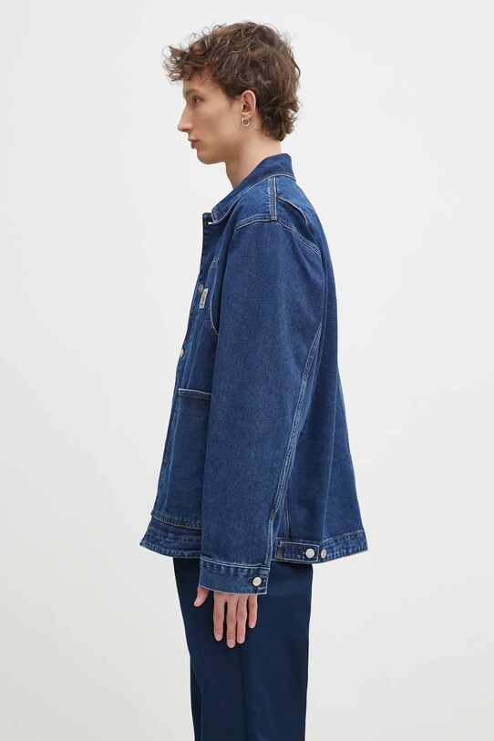 Carhartt WIP kurtka jeansowa OG Double Front Jacket I034866.106 granatowy SS25